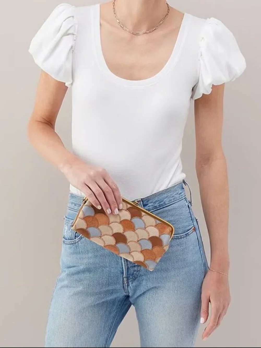 HOBO $178 Lauren Clutch Wallet Timber Brown NWT!